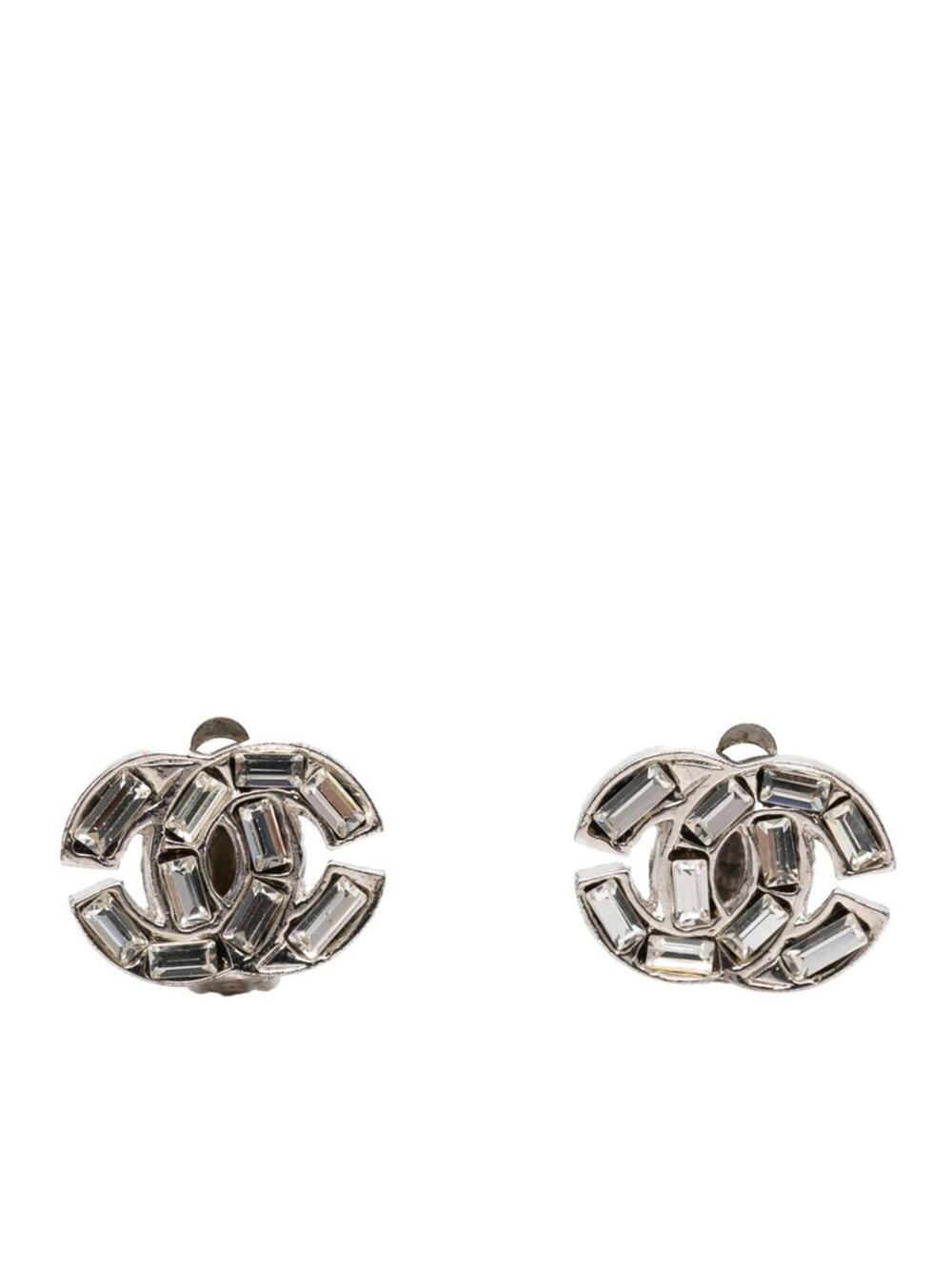 Chanel Cc Logo Clip-On Earrings Metal #276047C76B